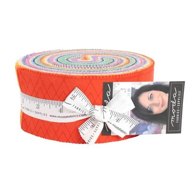 2.5 inch Fizzy pop Jelly Roll 100% cotton fabric quilting 17 strips 