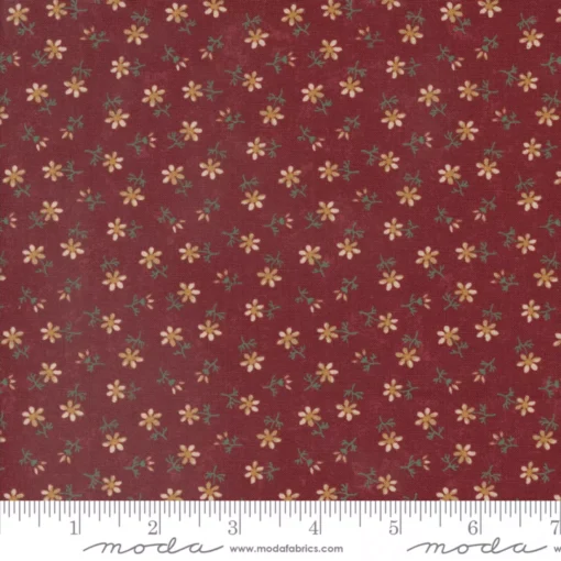 Moda Fabrics - Daisy Lane by Kansas Troubles - Daisies - Carnation - Red Multi - 9663 13