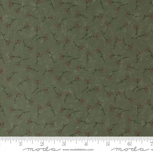 Moda Fabrics - Daisy Lane by Kansas Troubles - Dandelions - Floral - Leaf - Green Multi - 9665 15