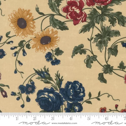 Moda Fabrics - Daisy Lane by Kansas Troubles - My Garden - Dandelion - Cream Multi - 9660 11