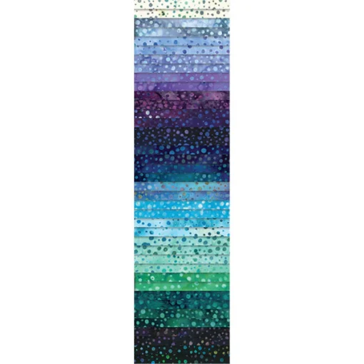 Hoffman - Bali Pop - Strip Pie (Jelly Roll) - Lupine - Tone-on-Tone - Dots - Blue Purple Multi -