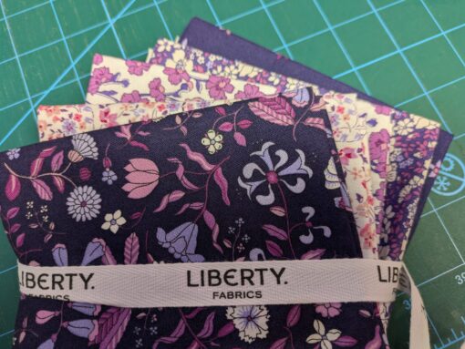 Liberty of London - Botanical Jewel -  Fat Quarter Bundle - Florals - Collection  C- Purple Pink Multi - LFFQBJA